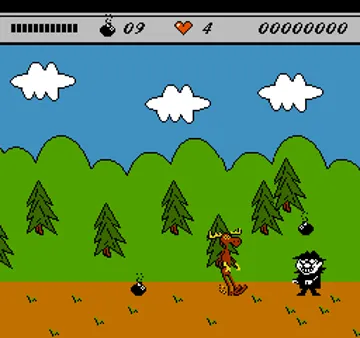 Adventures of Rocky and Bullwinkle and Friends, The (USA) screen shot game playing